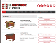 Tablet Screenshot of myoutdoorplans.com